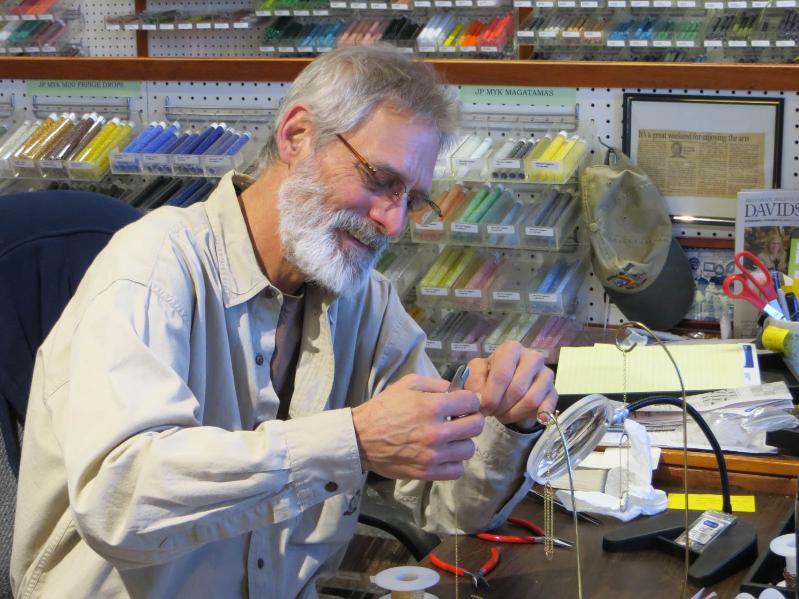 JEWELRY DESIGN TIPS: Bead Stringing With Needle and Thread, by Warren Feld